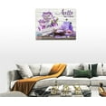 thumbnail image 4 of Purple Lavender Bathroom Wall Art Rustic Lavender Bathroom Pictures for Wall Farm Flowers Purple Candles Canvas Painting Farmhouse Framed Artwork for Bathroom Spa 12"x16", 4 of 6