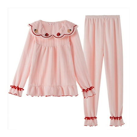 

Women Pajamas Set Fashion Fleece Long Sleeve Sleepwear Casual Warming Nightgown Women s Pajamas Set Autumn Winter Fashion Fleece Long Sleeve Sleepwear Casual Warming Nightgown XL Bean Paste 8010