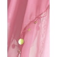 thumbnail image 7 of YONGHS Women Asymmetric Sequins Beads Chiffon Belly Dance Skirt Tribal Folk Dance Latin Dancewear Pink One Size, 7 of 7