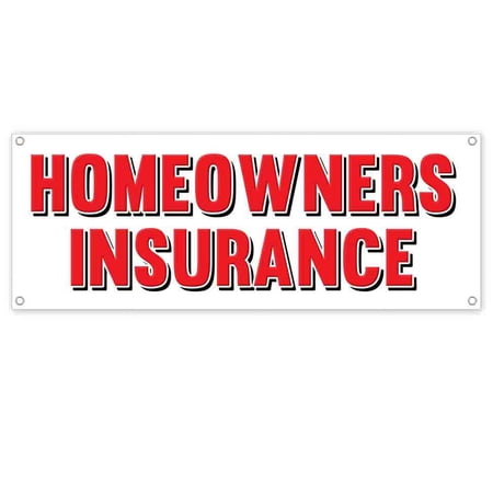 Homeowners Insurance 13 oz Vinyl Banner With Metal Grommets