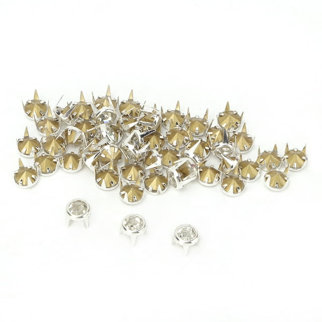 DIY Silver Round Claw 50PCS Rhinestones, Rhinestone, Glittering And 7mm For Crafts And Decoration