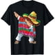 thumbnail image 1 of Dabbing - Camiseta de manga corta para hombre, diseño de poncho mexicano, Cinco de Mayo, 1 of 2