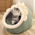 thumbnail image 3 of Cama para gatos dulce, cesta cálida para mascotas, tumbona acogedora para gatitos, cojín, tienda de campaña para gatos, estera para perros pequeños muy suave, bolsa para camas lavables para gatos cuev, 3 of 5