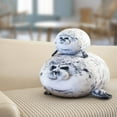 thumbnail image 6 of BOBO Seal Pillow, Kawaii Chubby Blob Seal Plush Pillow Stuffed Cotton Plushies Animal Toy Cute Ocean Pillow, 6 of 7