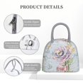 thumbnail image 4 of Easygdp Vintage Rose Bolsa de Almuerzo Insulada Grande, Forro de Aluminio, Diseño Espacioso, a Prueba de Fugas, Ideal para Trabajo, Picnics, Viajes y Actividades al Aire Libre, 4 of 6