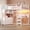 White, variant on Full Loft Bed with L-Shaped Desk and 7 Drawers, Heavy Duty Metal Loft Bed Frame Full Size with LED Lights, Power Outlet & Bookshelf, Space-Saving Bedroom Furniture for Teens Adults