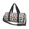 thumbnail image 1 of Fotbe Colorful Flying Butterflies Bolsa Deportiva de Lona Plegable con Estampado, Bolsa de Gimnasio con Bolsillo Seco/Húmedo, Bolsa de Viaje Ultraligera de Gran Capacidad, 1 of 6
