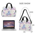 thumbnail image 3 of FORMRS 16" Laptop Sleeve Bag Carrying Case with Handle Travel Shoulder Briefcase, Pink Skates, 3 of 8