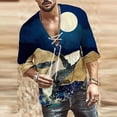 thumbnail image 2 of Fankiway T-Shirt Décontracté à Manches Courtes Imprimé pour Homme, 2 of 3