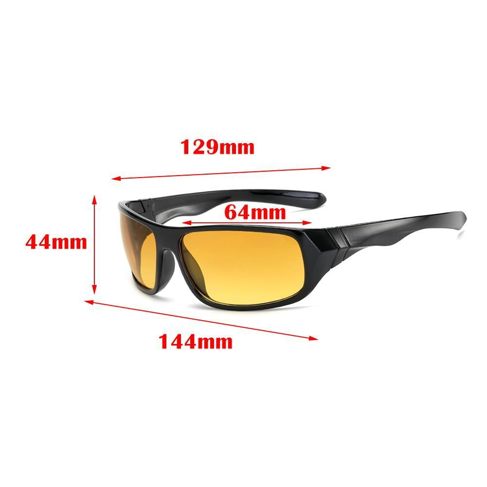HD Night Driving Glasses Polarized Yellow Lens Anti Tinted Glare Vision UK G5V4