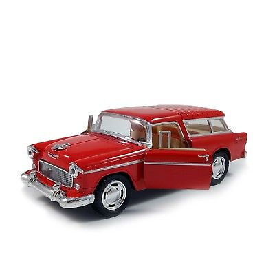1955 Chevy Nomad Kirsche Dunkelrot Kinsmart Spielzeug Modell 1/40 Maßstab Auto 
