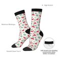 thumbnail image 6 of Honeii Vintage Christmas Reindeer Print Adult Socks,Crew Socks,Casual Calf Socks,Daily Wear Socks for Men & Women, Perfect for Sports, Casual and Everyday Use, 6 of 6