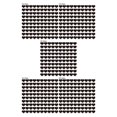 thumbnail image 2 of Decoración de Pared Cateissary 100 Piezas Espejo Acrílico Corazón Negro 5piezas, 2 of 6