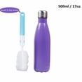 thumbnail image 1 of 17oz Double Paroi Isolé sous Vide Bouteille d'Eau en Acier Inoxydable Tasse - Parfait pour les Sports de Plein Air Camping Randonnée à Vélo + une Brosse de Nettoyage, 1 of 6