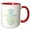 Red/White, variant on 3drose, Hamsa Hand Green and Blue Watercolor, 11oz Magic Transforming Mug