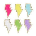 thumbnail image 3 of Parches para chaquetas, 6 piezas, parches traseros de hierro relámpago, parches para ropa diseñados para durar Jadeshay  A, 3 of 8