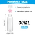 thumbnail image 2 of Uxcell Clear Glass Sample Vials, Liquid Bottles 20pack Pink 30ml, 2 of 7