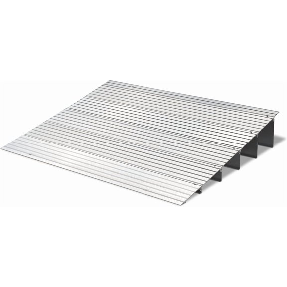 BOBOKY 4" Rise Threshold Ramp for Wheelchairs, Adjustable Aluminum Alloy Mobility Entry Ramp for Home Doorways, 700LBS Weight Capacity,5 FT