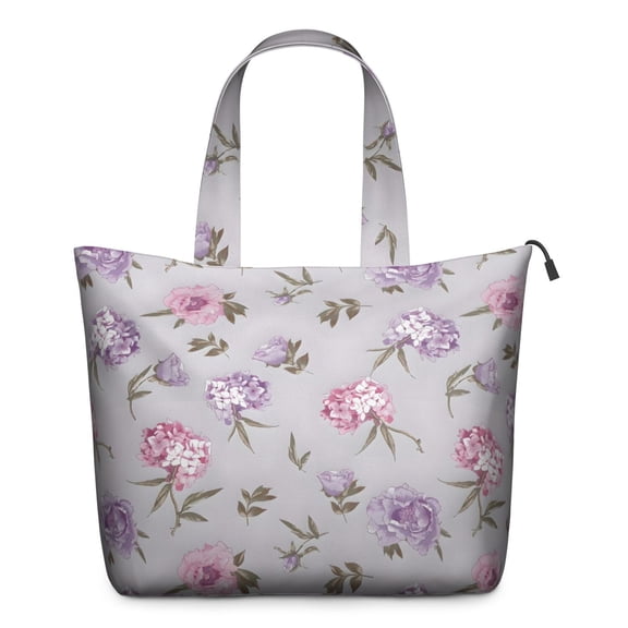 Pioneer Flower Floral Print Pattern Travel Tote Bags for Women Carry On,Large Weekender Bags for Women Travel,Multi Functional Duffle Bag for Work,Shopping,Sports