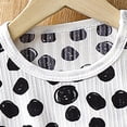 thumbnail image 6 of NAISIBABY Girls Outfit Sets, Comfy Soft Short Sleeve T-Shirt and Shorts 2-Piece Kids Summer Casual Clothes Sets Black 6T, 6 of 8