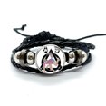 thumbnail image 3 of Pulseras trenzadas de arte multicapa, brazaletes de dibujos animados de gato, Lobo, zorro, theta-delta, regalos de joyería hechos a mano, 3 of 5