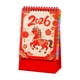thumbnail image 2 of Uuiauoio 2026 Mini Desk Calendar, 2026 Small Desk Calendar,Mini Standing Flip Calendar, Thick Paper Twin-Wire Binding, Desktop Calendar for Office or Home, 2 of 7