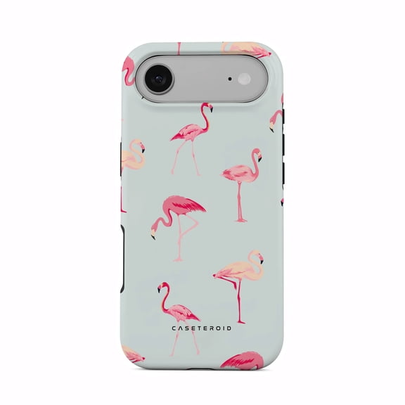CASETEROID Tough Case for iPhone 17 Air – Dual-Layer Protection, Shockproof [Compatible with MagSafe] – Flamingo Case