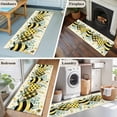 thumbnail image 5 of Spring Bee Love 2'x6' Runner Rugs for Hallway Kitchen Bedside Non Slip Washable, Yellow Daisy Eucalyptus Leaves Rustic Entryway Rug Runners with Rubber Backing, Long Carpet Runner for Laundry Room, 5 of 8