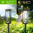 thumbnail image 3 of Taller Solar Pathway Lights Outdoor, 8 Pack Upgraded  Solar Garden Lights Solar , Up to 15 Hours Outdoor Solar Lights for Yard Landscape Path Walkway Driveway (Cool White), 3 of 6