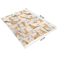 thumbnail image 4 of Golden Retriever with Bones and Paws Blanket,Comfortable Soft Flannel Throw Blanket,All Season,Warm Lightweight Blankets for Sofa Bed Couch Living Room Chair,40"x50", 4 of 4