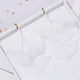 thumbnail image 4 of Pendientes colgantes Qarigey de flores de tela rosa, 4 of 6