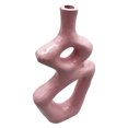 thumbnail image 3 of Bergamo Art 12 Inch Tall Decorative Handmade Aluminum Gourd Flower Vase in Pink, 3 of 6