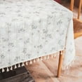 thumbnail image 4 of Korean Style Daisy Tassels Cotton Floral Tablecloth,Tea Table Decoration,Rectangle Table Cover For Kitchen Wedding Dining Room, 4 of 10