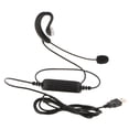 thumbnail image 2 of Centro De Llamadas Auriculares Monoaurales Para Teléfono De Oficina + Cable En Espiral Conector USB Para Avaya Sunnimix Auriculares del teléfono del centro de llamadas, 2 of 8