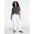thumbnail image 2 of Time and Tru Women's High Rise Straight Leg Jeans, 30" Inseam, Sizes 0-20, 10S-16S, 2 of 6