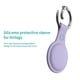 thumbnail image 4 of Funda de silicona suave para Apple AirTags, rastreador de ubicación portátil púrpura, 4 of 8