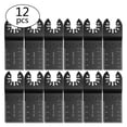 thumbnail image 4 of 12/15 Pack Saw Blades Metal Wood Oscillating Multitool Quick Release Saw Blades Oscillating Tool Blades  Multitool Saw Blades for Cutting Wood Plastic, 4 of 10