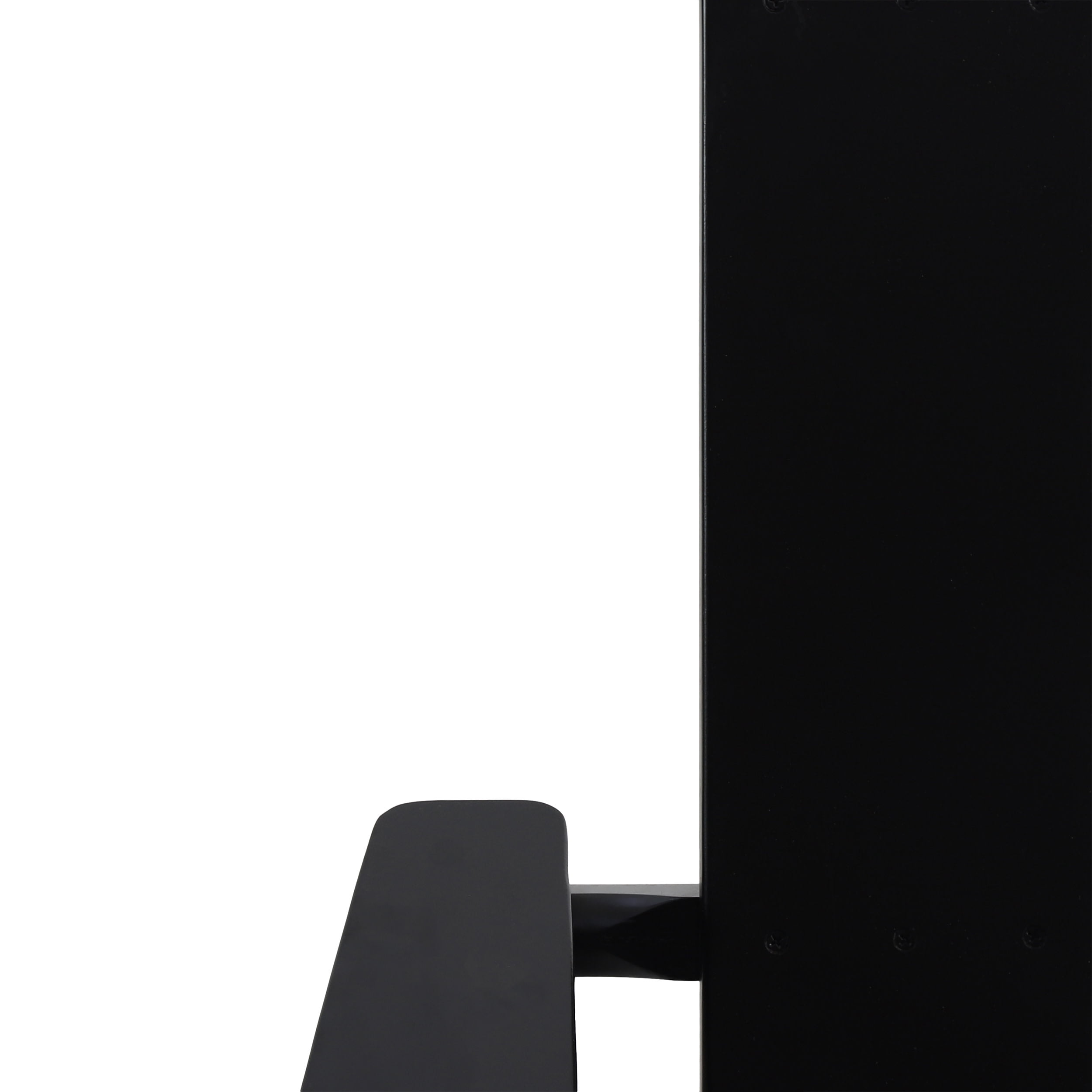 Eliphaz Acacia Wood Outdoor Foldable Adirondack Chairs, Set of 2, Black