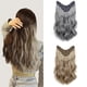 thumbnail image 2 of Women's One Piece Clip Long Wavy Hair Extension DIY Styling Wig Hair Accessories for Wedding Birthday, 2 of 5