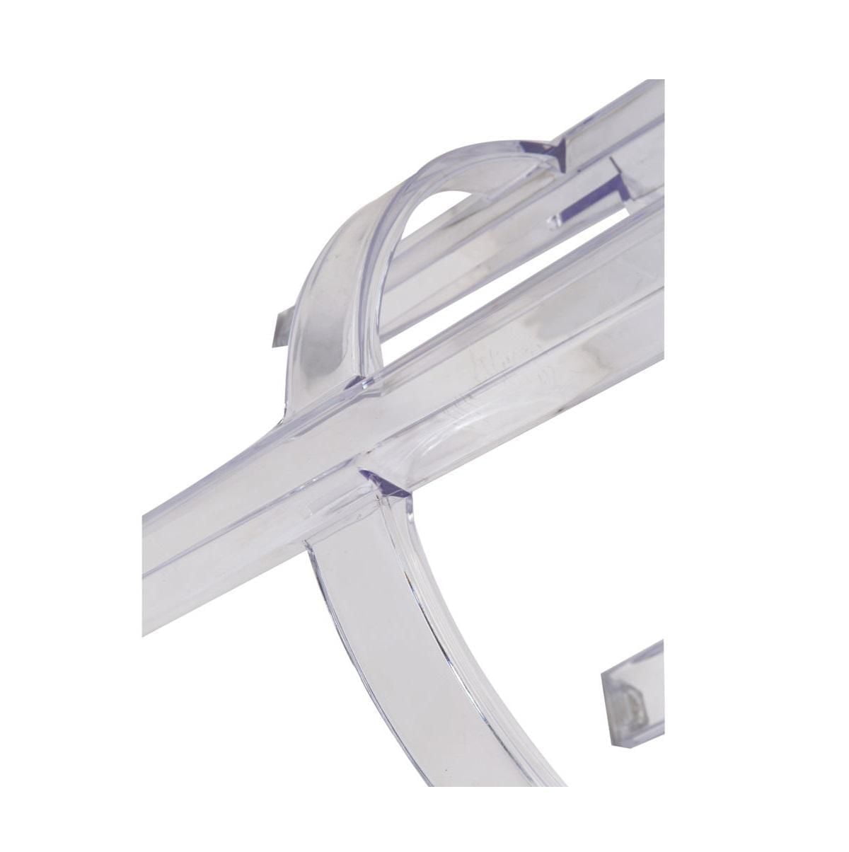 Heavenly Collection Clear Plastic Counter Stool