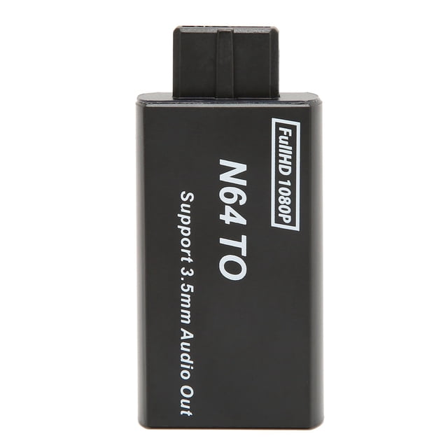 Para N64 a HD convertidor de interfaz Multimedia 1080p compatible con adaptador de videojuegos PAL NTSC con interfaz de 3,5mm
