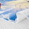 thumbnail image 5 of Manfei Cute Christmas Tree Quilt Full,Xmas Holiday Season Full Bedspread Sets,3 Pieces,1 Coverlet and 2 Pillowcases, 5 of 7