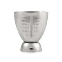 Double Jigger Stainless Steel, Vintage Chrome Measured Cocktail Jigger by TRUE-BRANDS