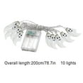 thumbnail image 3 of CASAFUN Halloween Ghost Hand Skeleton Lights String Battery Operated,Pumpkin Maple leaf LED Lighted Fall Decorations for Home for Holiday Autumn Harvest Winter Christmas Thanksgiving Decor, 3 of 3