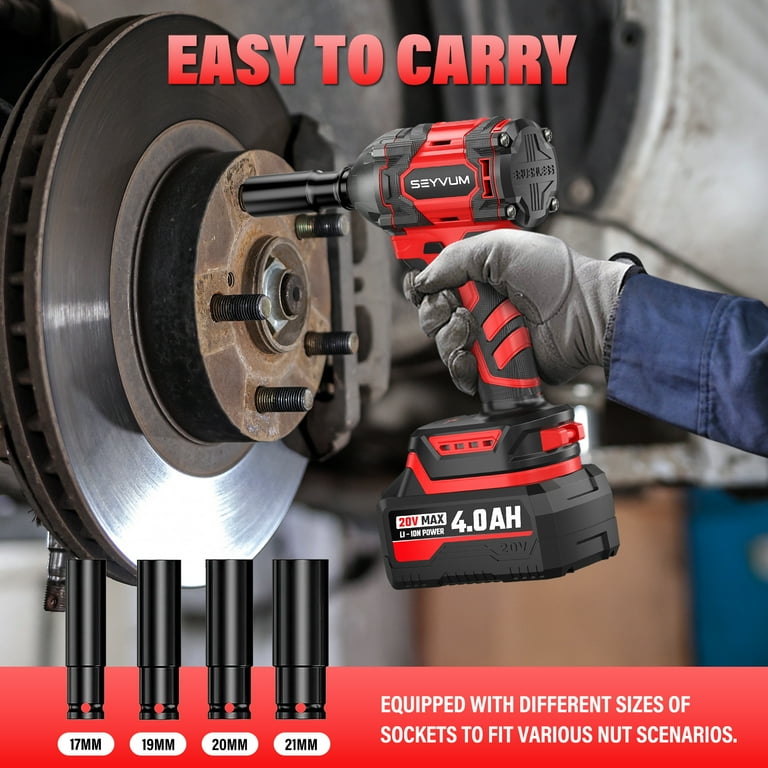 SEYVUM 20V Brushless 1/2-Inch Cordless Impact Wrench photo 7