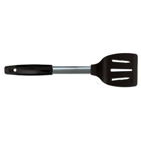 Rada Cutlery Non-Scratch Spatula – Stainless Steel Stem, Heat Resistant Handle and Flipping Surface, 11-3/4
