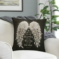 thumbnail image 2 of Personalized Planet He Will Cover You With His Feathers Psalm 91:4 Throw Pillow with White Removable Cover, 17x17, 2 of 2