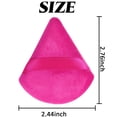 thumbnail image 2 of 30Pcs Pink Triangle Powder Puffs Soft Velour Makeup Sponge for Loose Setting Powder Beauty Tools, 2 of 5
