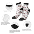 thumbnail image 3 of Goofa Koi Fish Pattern Non Slip Socks with Grips for Elderly, Crew Socks Yoga Hospital Socks Cushioned Sole Gripper Socks for Men Women, 3 of 5