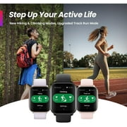 Amazfit Active Smart Watch 42mm,with AI Fitness & Sleep Coach, GPS, Bluetooth Calling & Music, 14 Day Battery, Fitness Tracker with 120+ Sports Modes, for Android & iPhone, Black